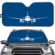 Airbus A320 Silhouette Designed Car Sun Shade Online now