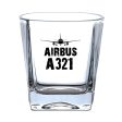 Airbus A321 & Plane Designed Whiskey Glass Online