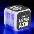 Airbus A330 & Plane Designed  7 Colour  Digital Alarm Clock Sale