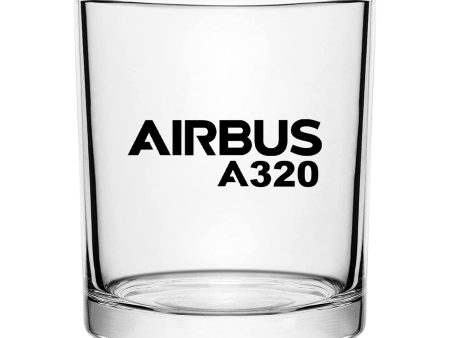 Airbus A320 & Text Designed Special Whiskey Glasses Online Hot Sale