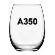 A350 Flat Text Designed Beer & Water Glasses Online