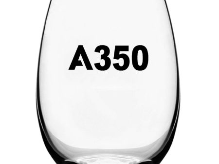 A350 Flat Text Designed Beer & Water Glasses Online