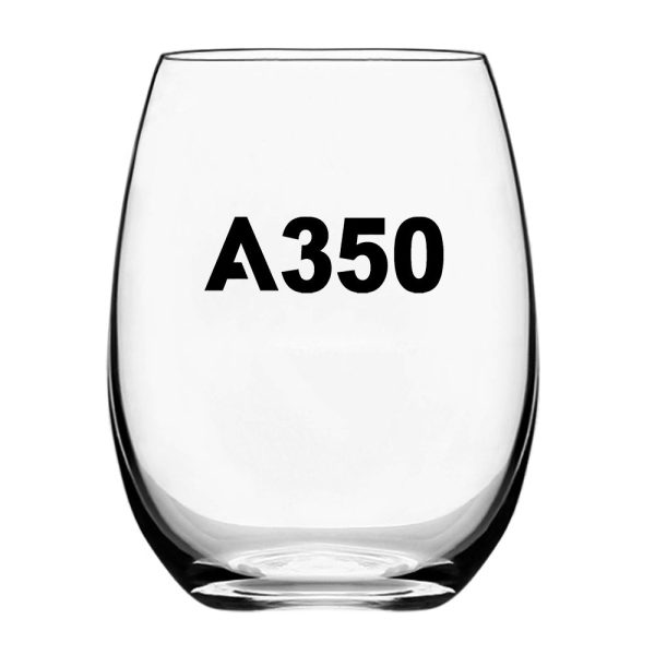 A350 Flat Text Designed Beer & Water Glasses Online