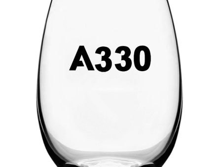 A330 Flat Text Designed Beer & Water Glasses For Cheap