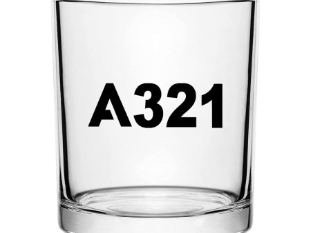 A321 Flat Text Designed Special Whiskey Glasses For Cheap