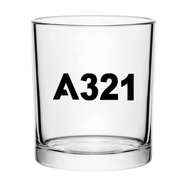 A321 Flat Text Designed Special Whiskey Glasses For Cheap