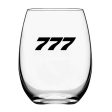 777 Flat Text Designed Water & Drink Glasses Online Sale