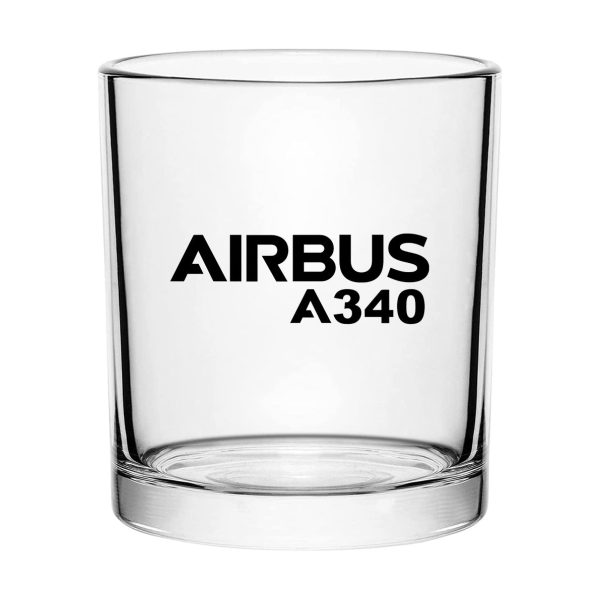 Airbus A340 & Text Designed Special Whiskey Glasses Fashion