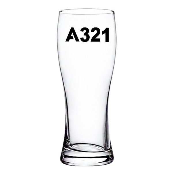 A321 Flat Text Designed Pilsner Beer Glasses Online Hot Sale