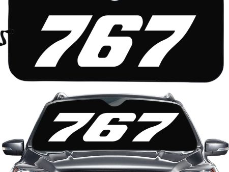 767 Flat Text Designed Car Sun Shade Online Sale