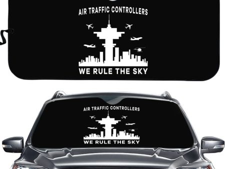 Air Traffic Controllers - We Rule The Sky Designed Car Sun Shade Hot on Sale