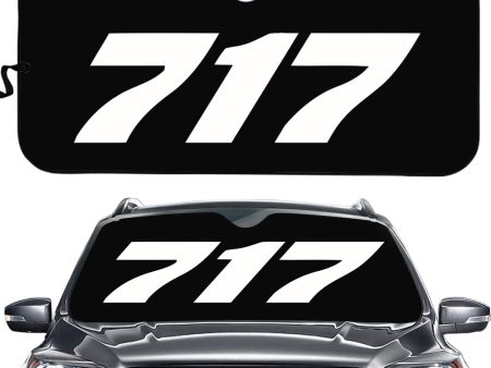 717 Flat Text Designed Car Sun Shade Fashion