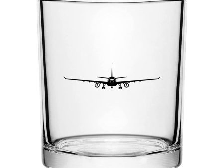 Airbus A330 Silhouette Designed Special Whiskey Glasses Sale