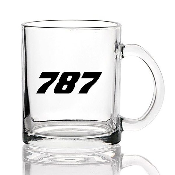 787 Flat Text Designed Coffee & Tea Glasses For Sale