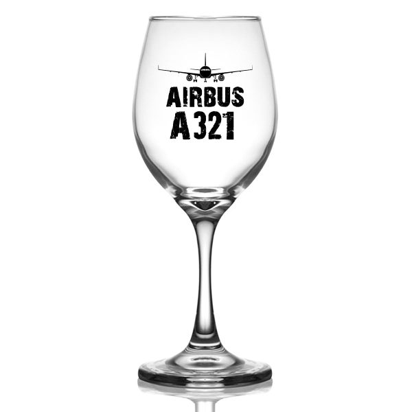 Airbus A321 & Plane Designed Wine Glasses on Sale