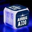 Airbus A330 & Plane Designed  7 Colour  Digital Alarm Clock Sale