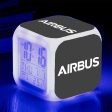 Airbus & Text Designed  7 Colour  Digital Alarm Clock Cheap