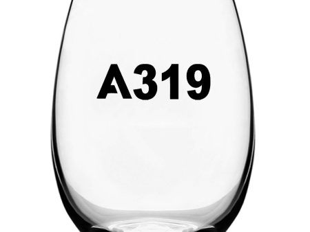 A319 Flat Text Designed Water & Drink Glasses For Sale