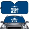 Airbus A321 & Plane Designed Car Sun Shade on Sale