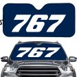 767 Flat Text Designed Car Sun Shade Online Sale