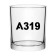 A319 Flat Text Designed Special Whiskey Glasses Discount