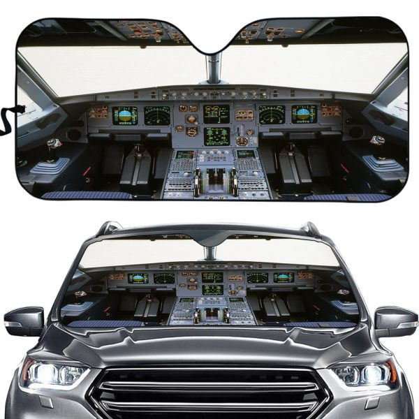 Airbus A320 Cockpit (Wide) Designed Car Sun Shade Online