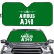 Airbus A340 & Plane Designed Car Sun Shade Discount