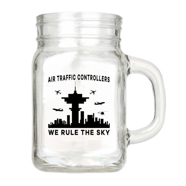 Air Traffic Controllers - We Rule The Sky Designed Cocktail Glasses Hot on Sale