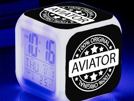 100 Original Aviator Designed  7 Colour  Digital Alarm Clock Cheap