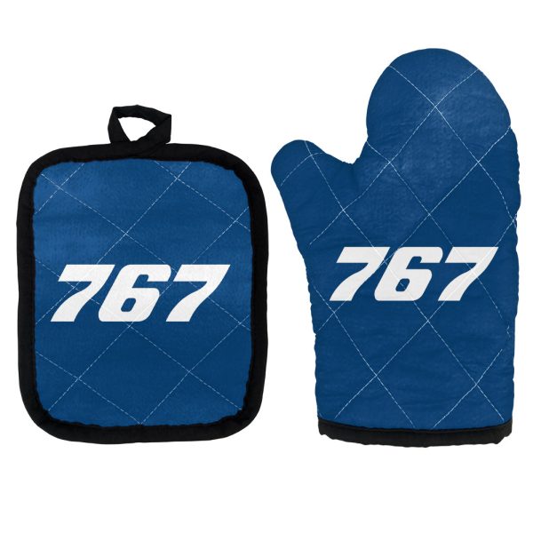 767 Flat Text Designed Kitchen Glove & Holder Sale