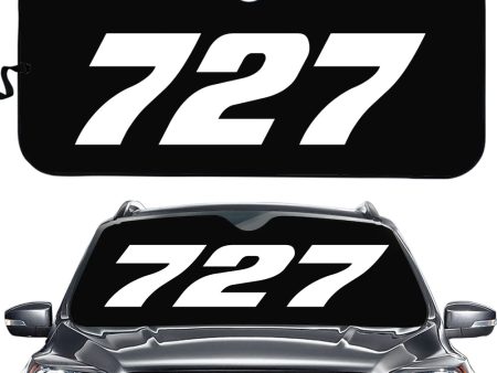 727 Flat Text Designed Car Sun Shade For Sale