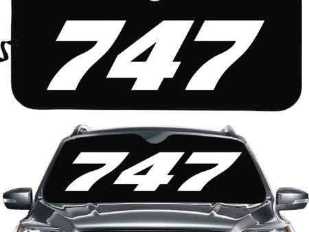 747 Flat Text Designed Car Sun Shade For Cheap