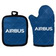 Airbus & Text Designed Kitchen Glove & Holder Hot on Sale