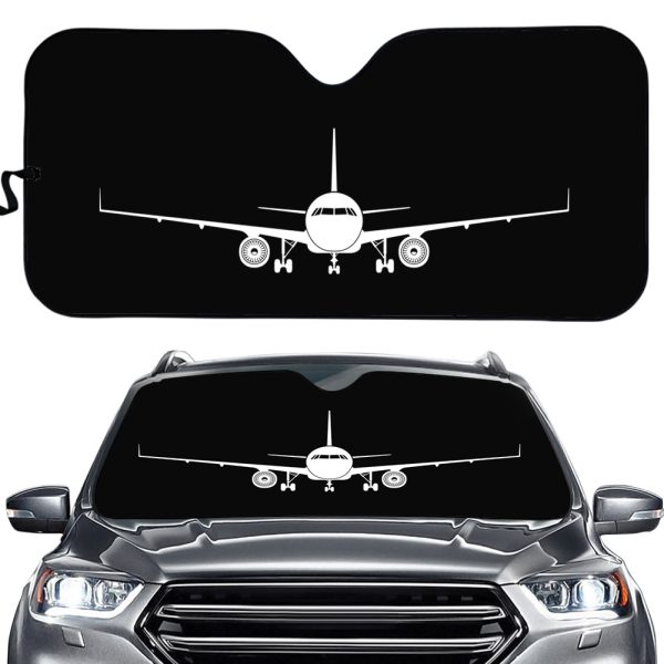 Airbus A320 Silhouette Designed Car Sun Shade Online now